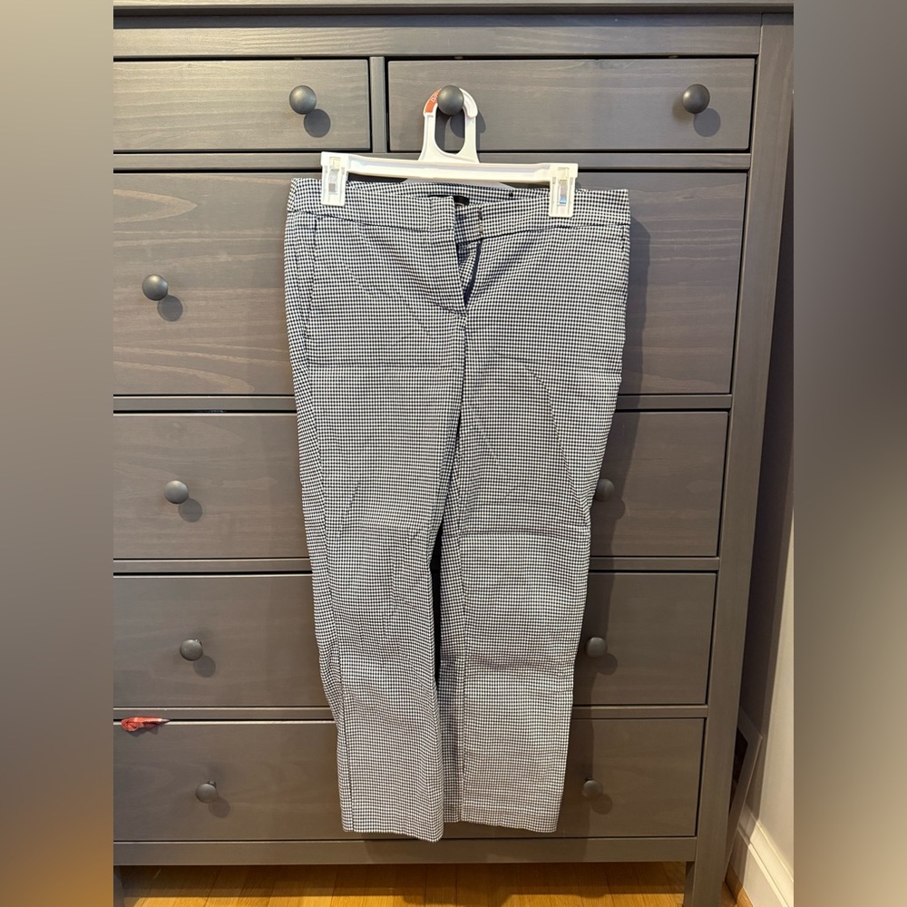 Dalia Black and White Straight Leg Pants